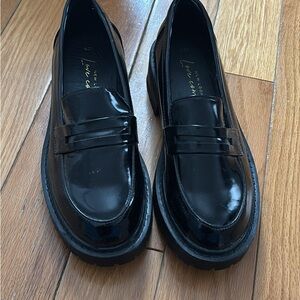 New Look Glossy Black Loafers